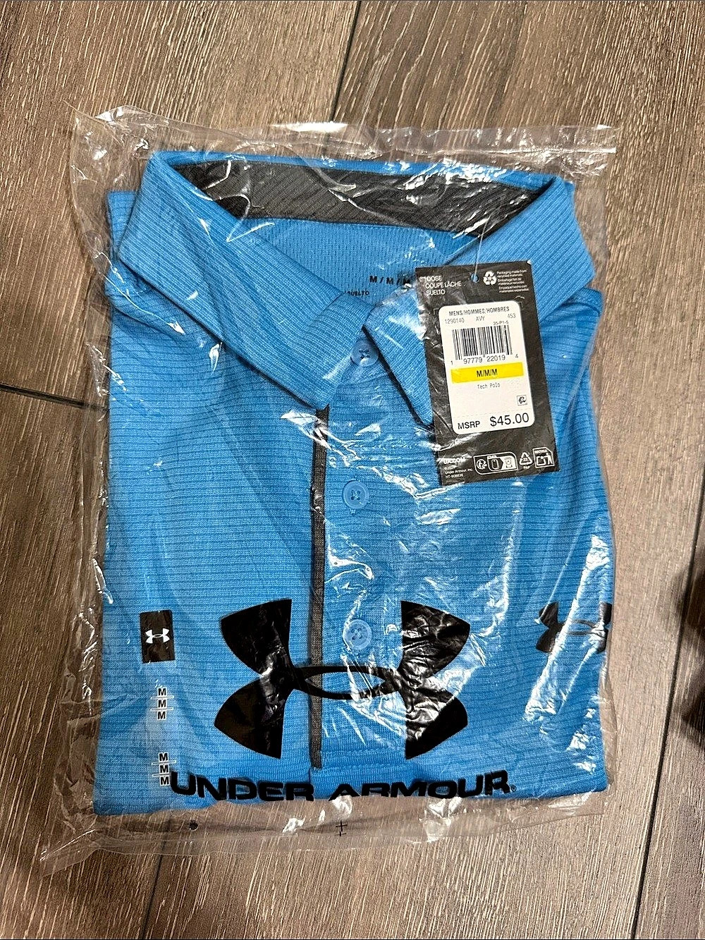 NWT Under Armour Men’s UA Tech Polo Ether Blue Size Medium $45 MSRP